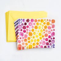 Rainbow Floral Stationery Set