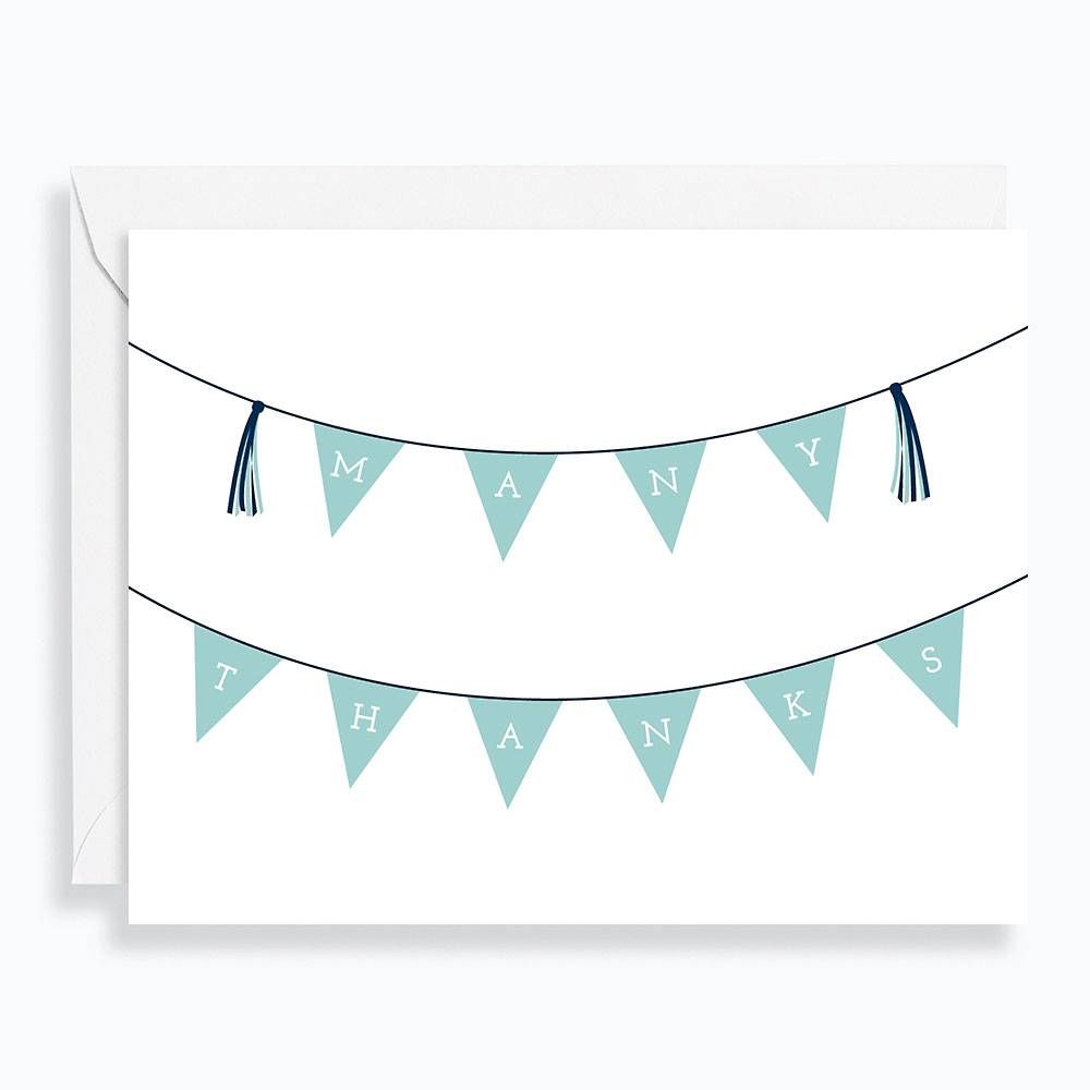 Pennant Thank You Card Set