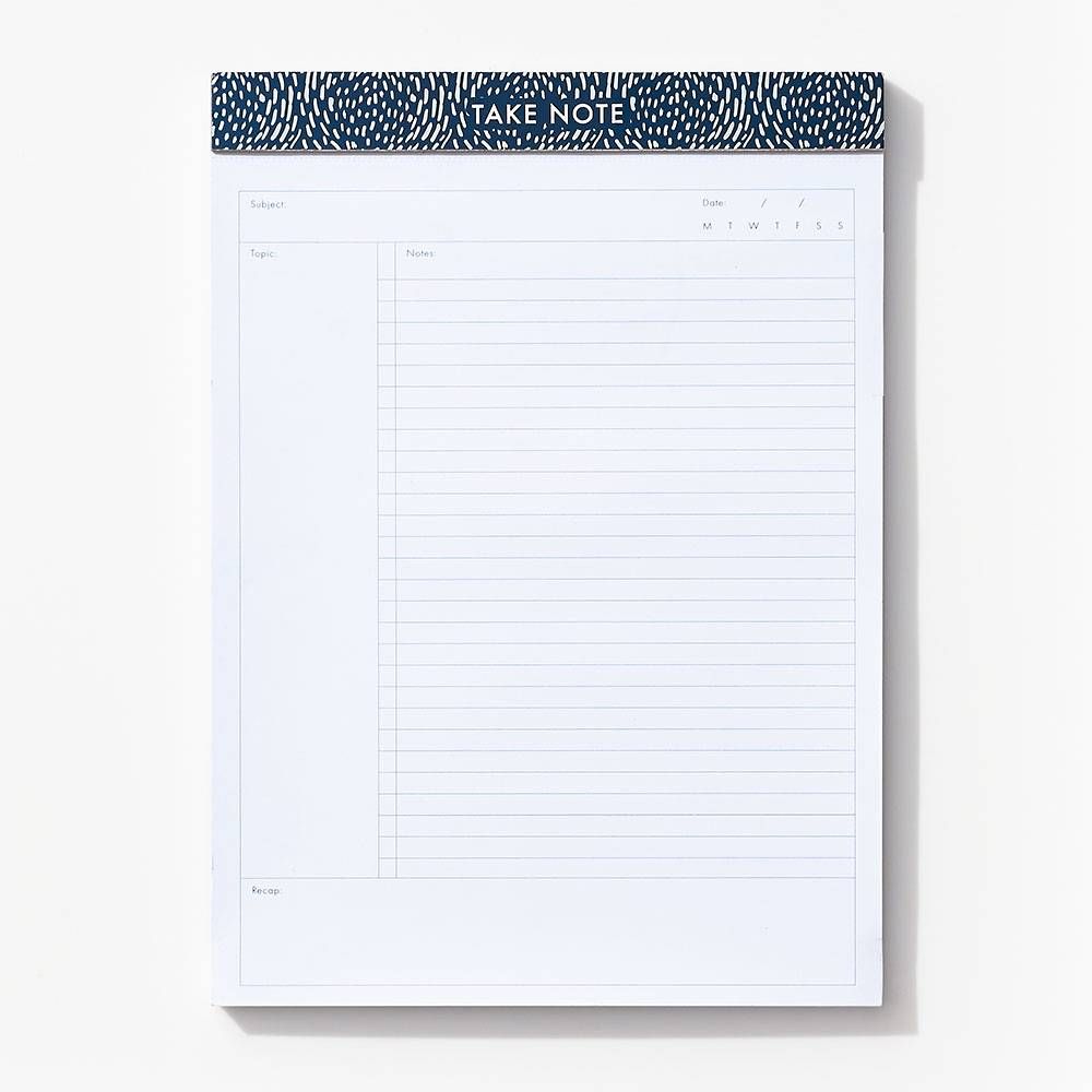 Navy Foil Legal Pad