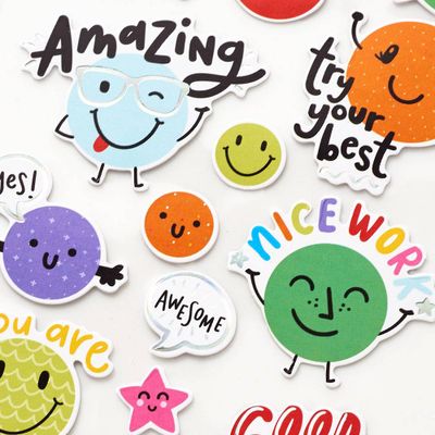 Paper Source Heart Face Puffy Stickers