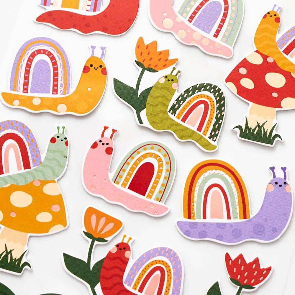 Happy Snail Stickers