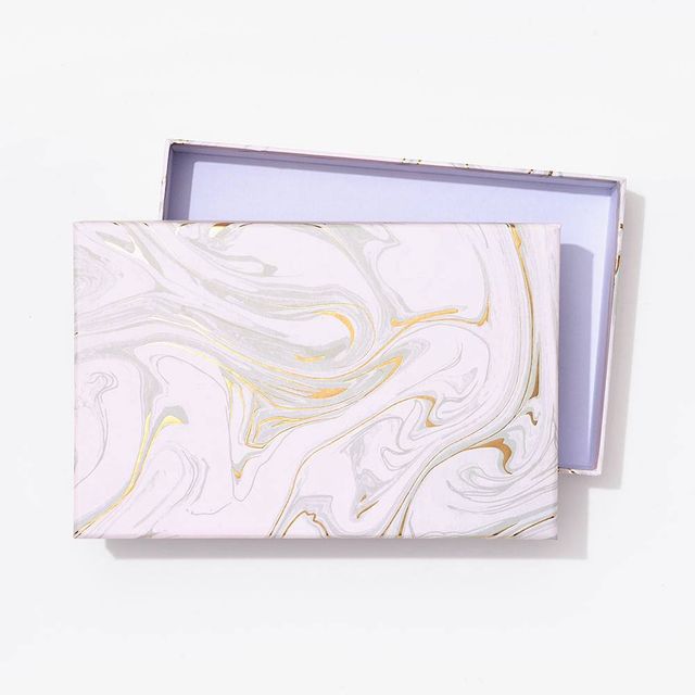 Marble Greeting Card Organizer Box