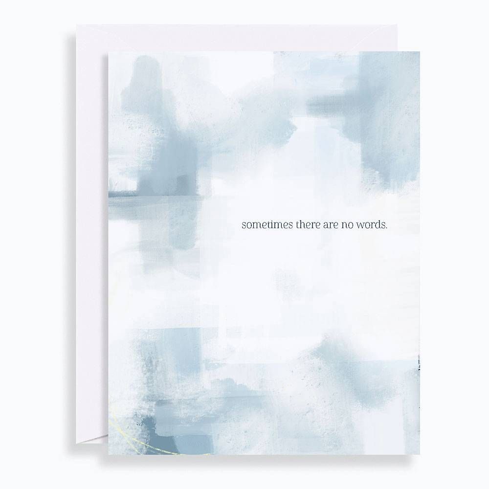 No Words Sympathy Card