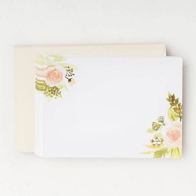 Watercolor Roses Stationery Set