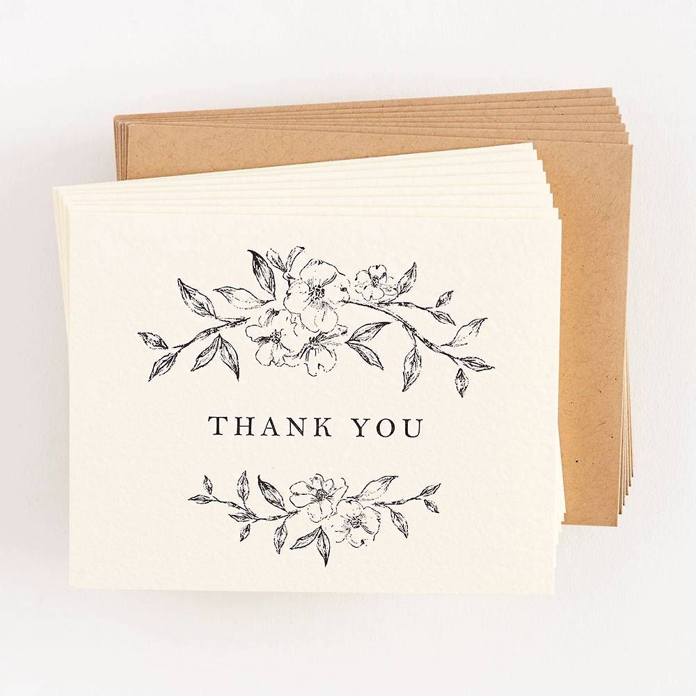 Dogwood Blossom Thank You Card Set