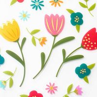 Folk Floral Stickers