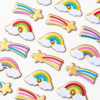 Gold Rainbow Stickers