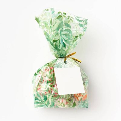 Watercolor Garden Cellophane Bags