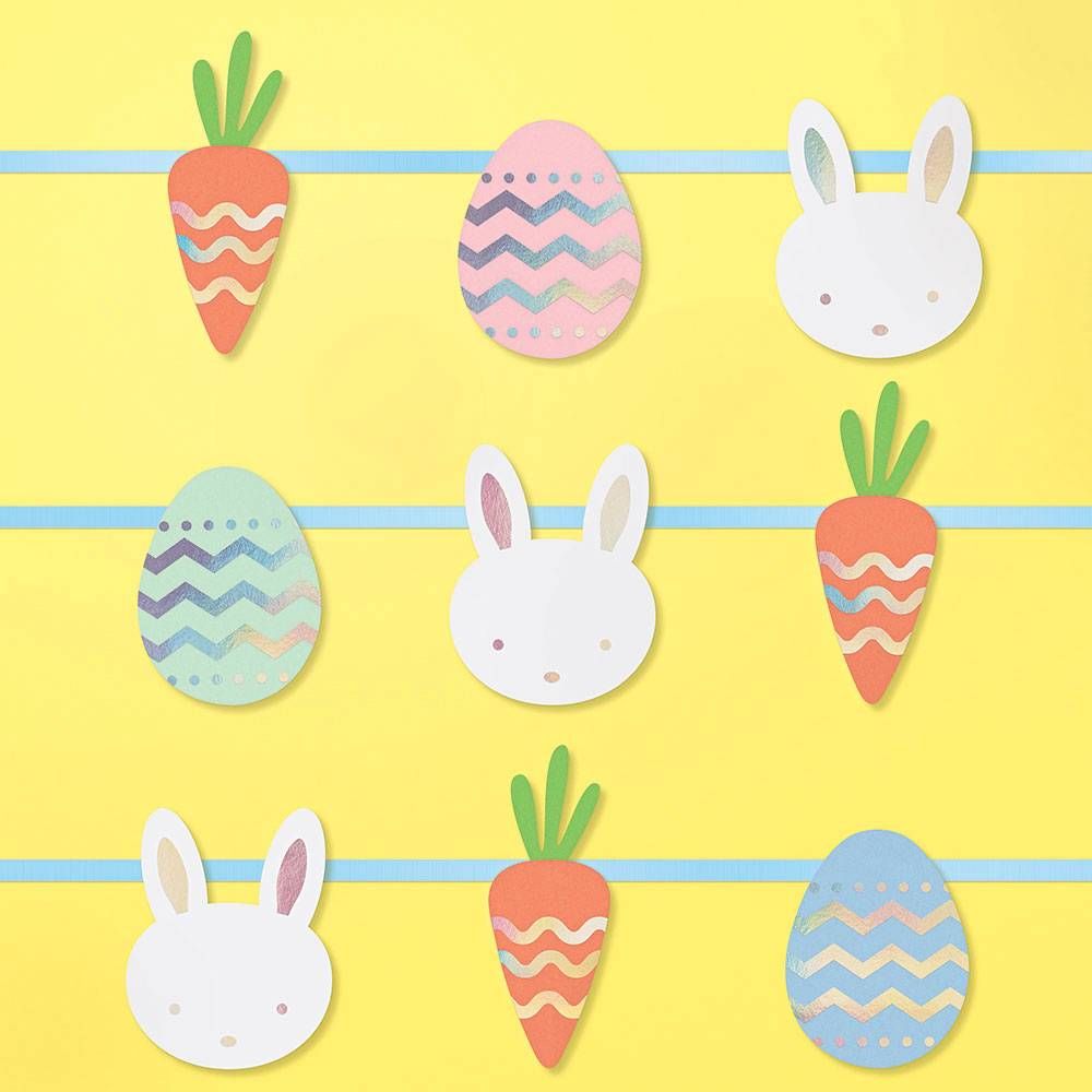 Bunny & Holographic Egg Garland Kit