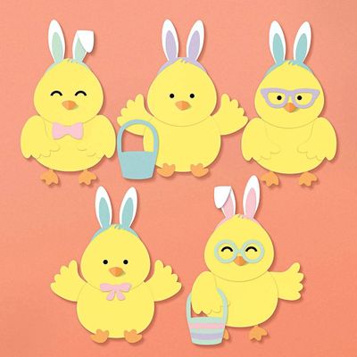 Easter Chicks With Bunny Ears Craft Kit