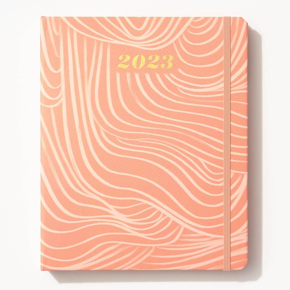 2022-2023 Wavy Peach Weekly Planner