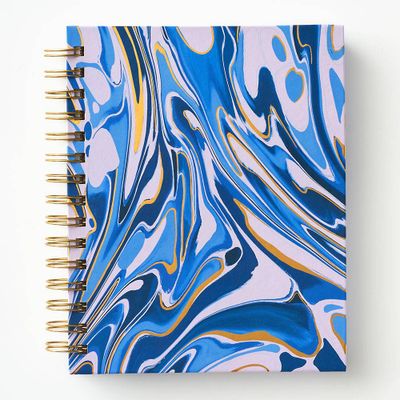Blue Marble Spiral Notebook