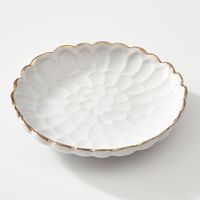 White Floral Trinket Dish