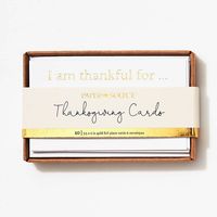 Gold Foil I Am Thankful Card Set