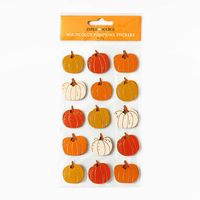 Dimensional Pumpkin Stickers