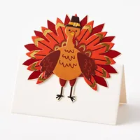 Dimensional Turkey Thanksgiving Place Cards