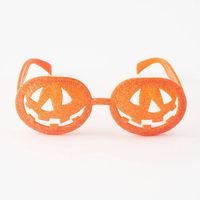 Pumpkin Glitter Glasses