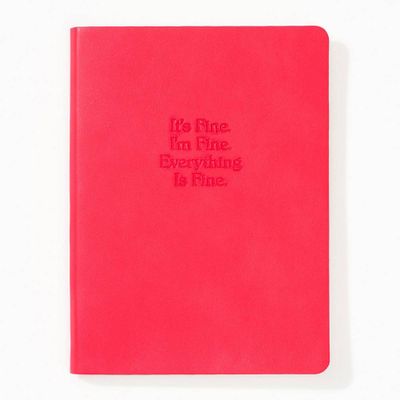 It's Fine Pink Leather Journal