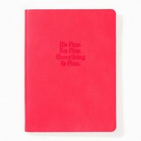 It's Fine Pink Leather Journal