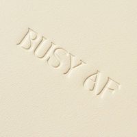 Busy AF Cream Leather Journal