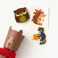 Woodland Critters Thanksgiving Party Crackers