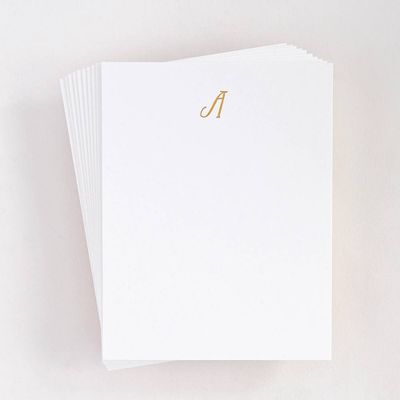 Foil St. Agnes Monogram A Stationery Set