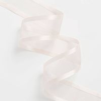 Blush Organdy Ribbon with Satin Edge