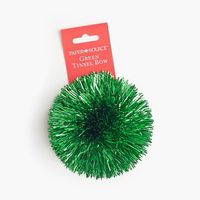 Green Tinsel Bow