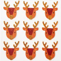 Glitter Reindeer Stickers