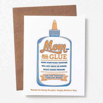 All Purpose Glue Mother's Day Card