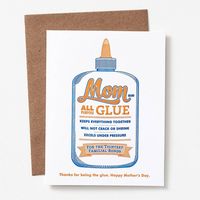 All Purpose Glue Mother's Day Card