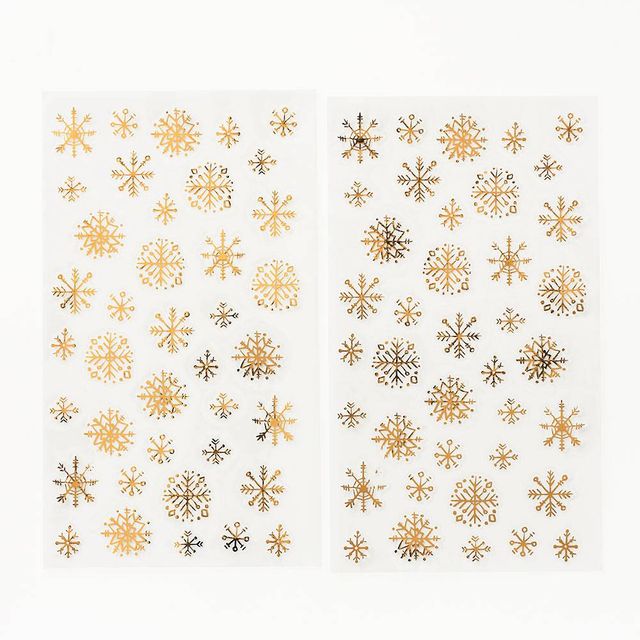 Baker Ross EX5442 Snowflake Felt Stickers (Pack of 78), Assorted