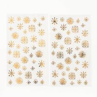 Gold Snowflake Stickers