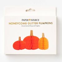 Honeycomb Glitter Pumpkins