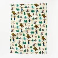 Winter Critters Tea Towel