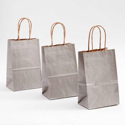 Small Silver Gift Bags