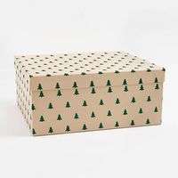 Green Glitter Tree Robe Box