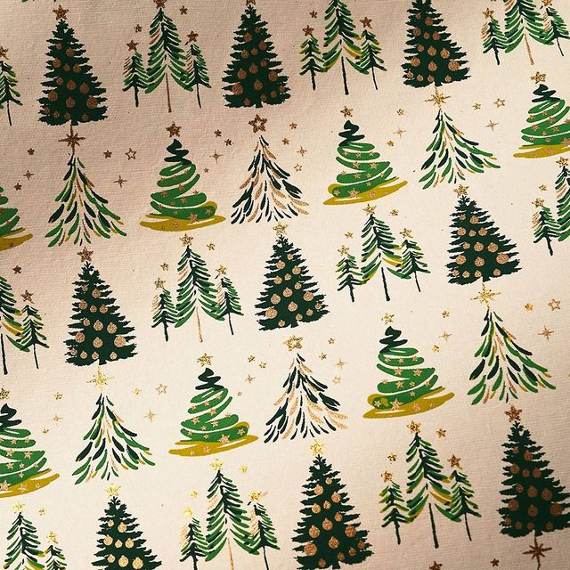 Paper Source Christmas Tree Farm Flying Wish Paper