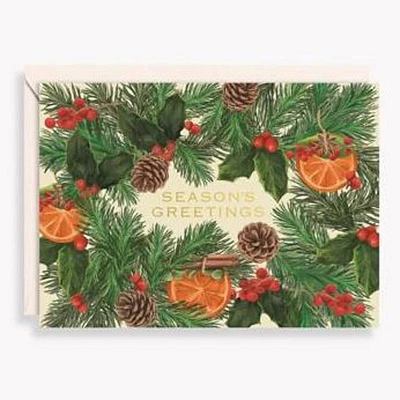 Citrus Garland Holiday Card Set