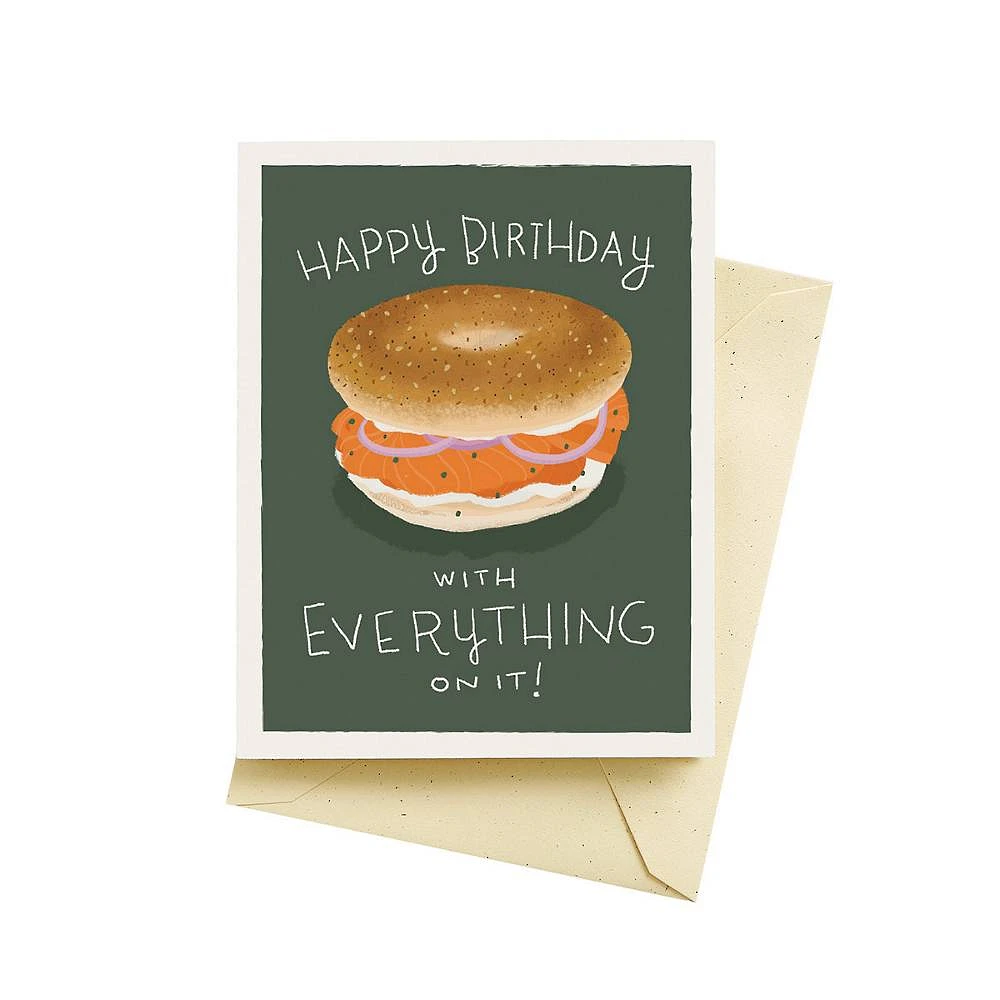 Everything Bagel Birthday Card