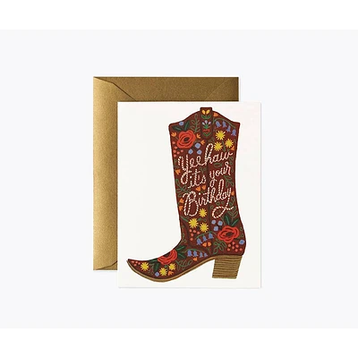 Yeehaw Birthday Card