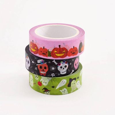 Pumpkin, Skull and Ghost Washi Tape Set