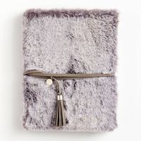 Gray Faux Fur Journal