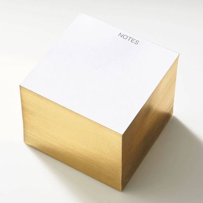 Gold Gilded Note Cube