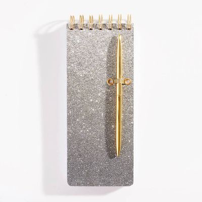 Glitter Jotter Pad with Pen