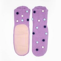 Lilac Pom Socks