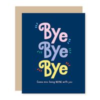 Pop Song Goodbye Card