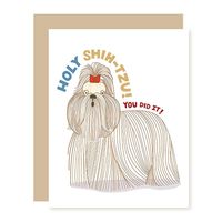 Holy Shih-tzu Congratulations Card