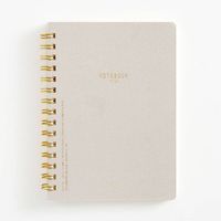 Small Almond Spiral Notebook