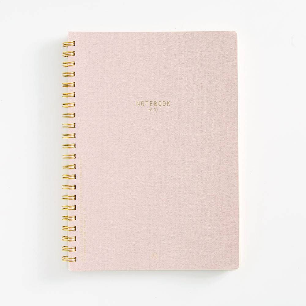 Large Pink Chiffon Spiral Notebook